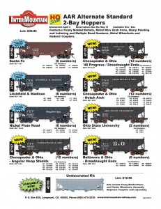 Santa Fe Litchfield & Madison Nickel Plate Road Chesapeake & Ohio Ohio State University Baltimore & Ohio Undecorated