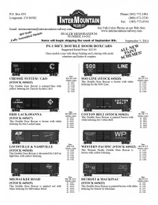 HO Scale 50' PS-1 DD Boxcars Chessie System C&O Erie Lackawanna Louisville & Nashville Milwaukee Road Soo Line Cotton Belt Western Pacific Detroit & Mackinac