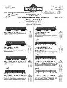 ATSF GA-X GA-4 GA-10 GA-9 GA-11 GA-2 WA-5 Maintenance of Way