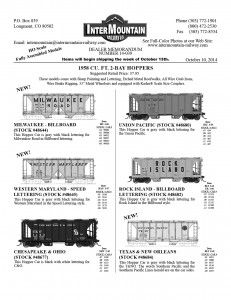 Milwaukee Road Western Maryland Chesapeake & Ohio Union Pacific Rock Island Southern Pacific Texas & New Orleans