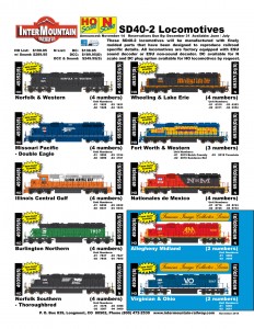 SD40-2 Norfolk & Western Missouri Pacific Eagle Illinois Central Gulf Burlington Northern Norfolk Southern Wheeling & Lake Erie Fort Worth & Western Nationales de Mexico Allegheny Midland Virginian & Ohio