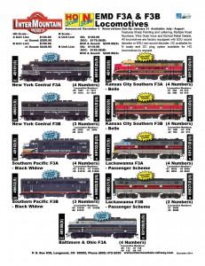 F3 New York Central Southern Pacific Kansas City Southern Lackawanna Baltimore & Ohio