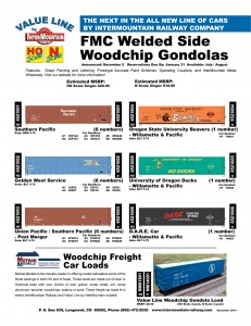 Value Line Woodchip Gondolas Southern Pacific Golden West Service Union Pacific Willamette & Pacific