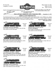 Conrail Rock Island Canadian Pacific Chessie Missouri Kansas Texas BNSF British Columbia Railway