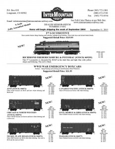 Richmond Fredericksburg & Potomac Santa Fe ATSF Chicago & North Western Nickel Plate Road Canadian Pacific Gulf, Mobile & Ohio Wabash