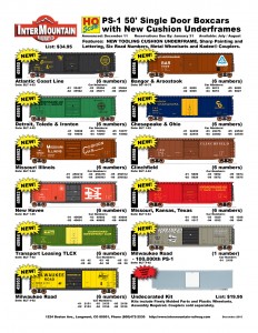 Atlantic Coast Line Detroit Toledo & Ironton Missouri Illinois New Haven Transport Leasing TLCX Milwaukee Road Bangor & Aroostook Chesapeake & Ohio Clinchfield Missouri Kansas Texas Milwaukee Road Undecorated Kit