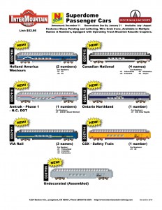 Holland America Westours Amtrak VIA Rail Canadian National Ontario Northland CSX Undecorated