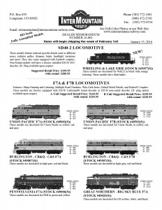 Wheeling & Lake Erie Union Pacific Burlington CB&Q Pennsylvania Great Northern