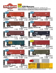 Baltimore & Ohio Nickel Plate Road Central RR of New Jersey Maine Central Pennsylvania Chicago Great Western Norfolk & Western Lehigh & New England Ferrocarril de Chihuahua United States Army Undecorated Kit