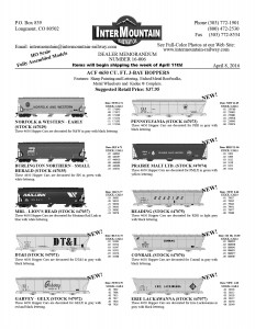 Norfolk & Western Burlington Northern Montana Rail Link DT&I Garvey Pennsylvania Prairie Malt Limited Reading Conrail Erie Lackwanna