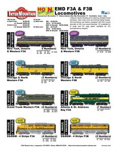 New York Ontario & Western Chicago & North Western Grand Trunk Western Rio Grande Atlanta & St. Andrews Bay