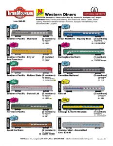 Southern Pacific Northern Pacific Great Northern Burlington Northern Canadian National Amtrak Chicago & North Western Undecorated