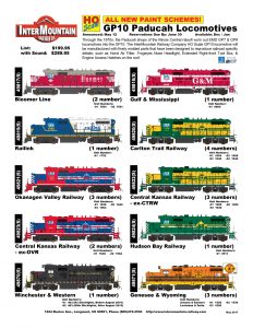 Bloomer Line Railink Okanagen Valley Railway Central Kansas Railway Winchester & Western Gulf & Mississippi Carlton Trail Railway Hudson Bay Railway Genesee & Wyoming Arizona & Eastern Louisiana & Delta