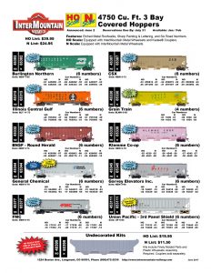 Burlington Northern Illinois Central Gulf BNSF General Chemical FMC CSX Grain Train Klemme Co-op Garvey Elevators Union Pacific Undecorated Kits