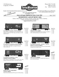 Canadian Pacific Canadian National Burlington Northern Toronto, Hamilton & Buffalo