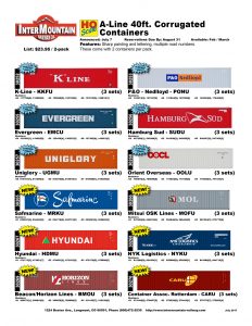 K-Line Evergreen Uniglory Safmarine Hyundai Beacon Horizon Lines P&O Nedlloyd Hamburg Sud Orient Overseas Mitsui OSK Lines NYK Logistics Container Assoc. Rotterdam