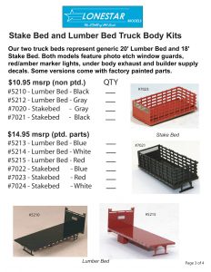 Stake Bed and Lumber Bed Truck Body Kits