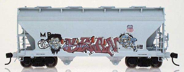 Railroad Graffiti Exchange Graffiti ACF MP "Bean" Car ACF Center Flow 2-Bay Hopper